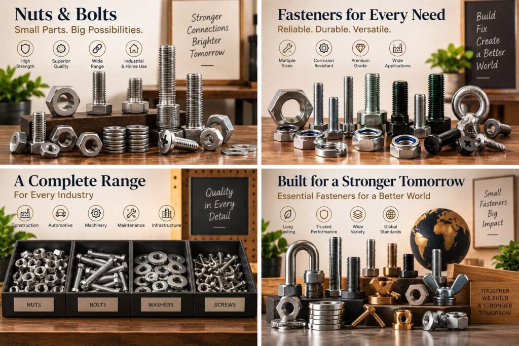 Industrial fasteners sourced from India