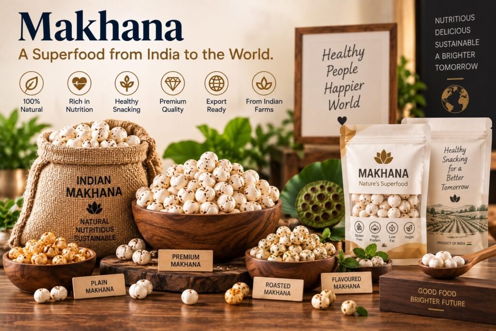 Makhana (fox nuts) exported from India