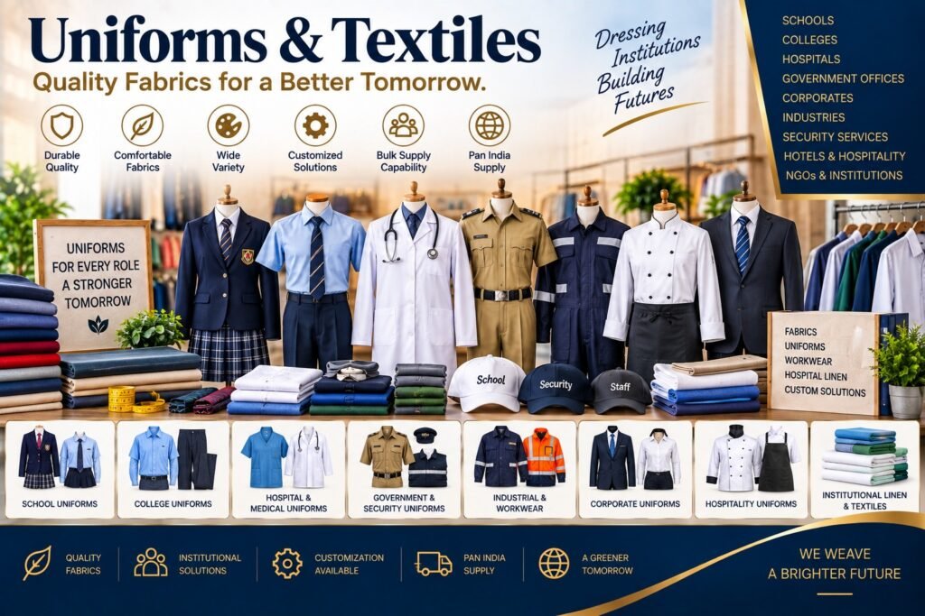 Uniforms and textiles for institutional procurement