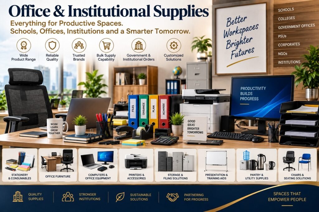 Office and institutional supplies for bulk procurement